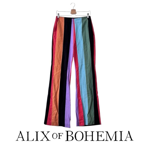 Alix Of Bohemia Charlie Striped Flare Leg Pants - Picture 2 of 6